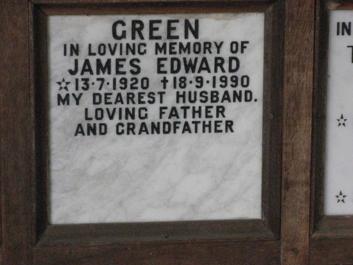GREEN James Edward 1920-1990