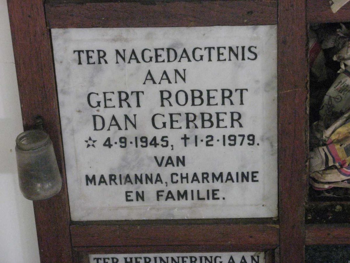 GERBER Gert Robert Dan 1945-1979