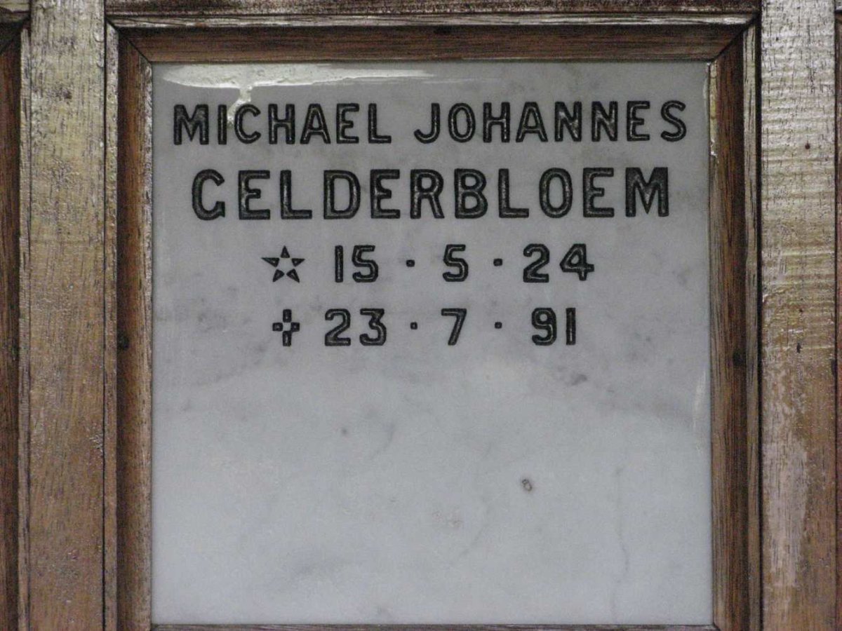 GELDERBLOEM Michael Johannes 1924-1991