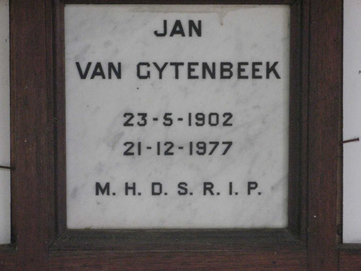 GYTENBEEK Jan, van 1902-1977