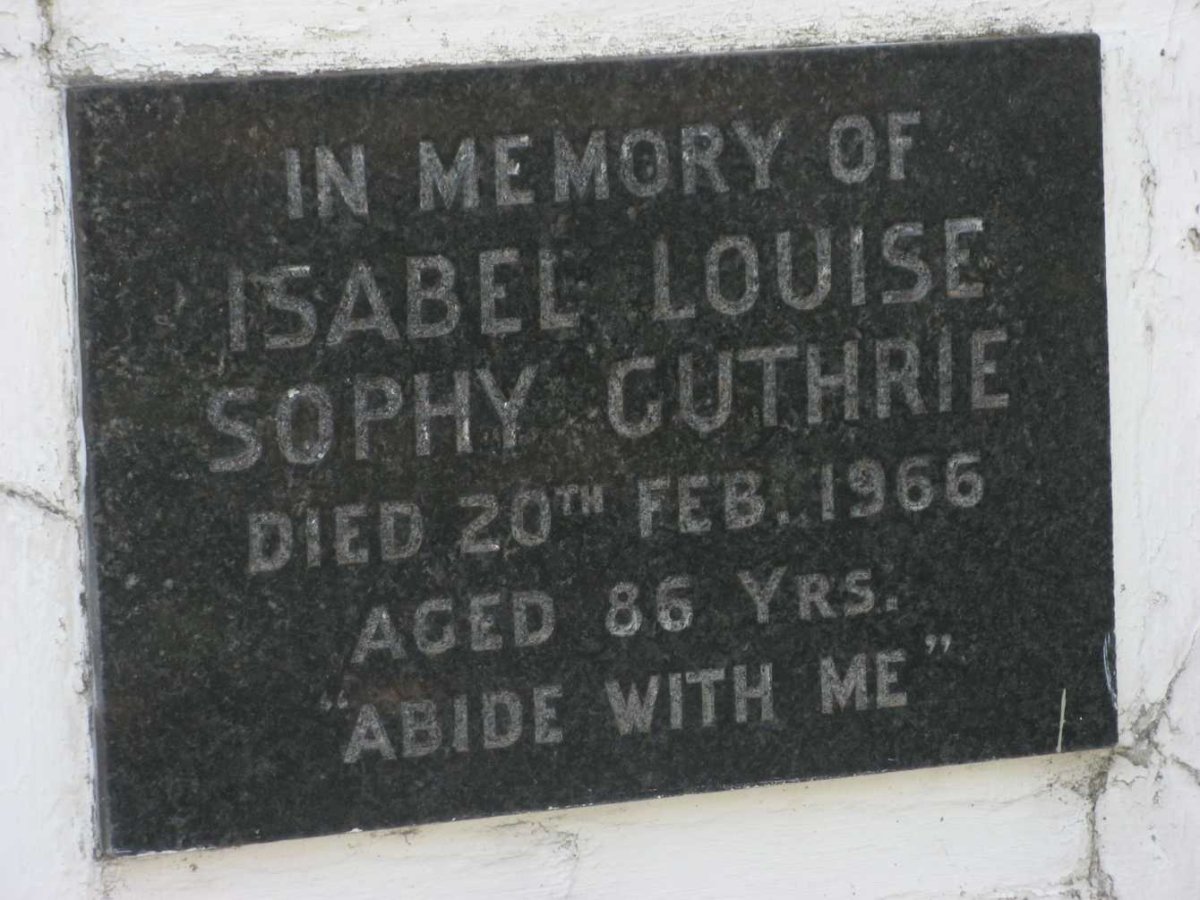 GUTHRIE Isabel Louise Sophy -1966