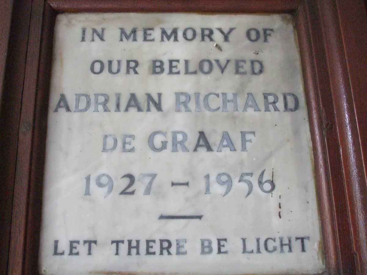GRAAF Adrian Richard, de 1927-1956