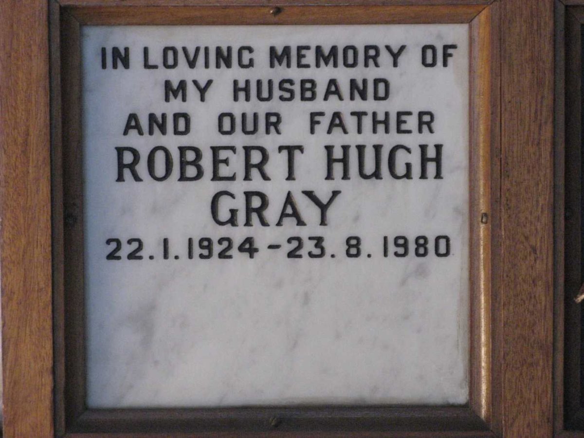 GRAY Robert Hugh 1924-1980