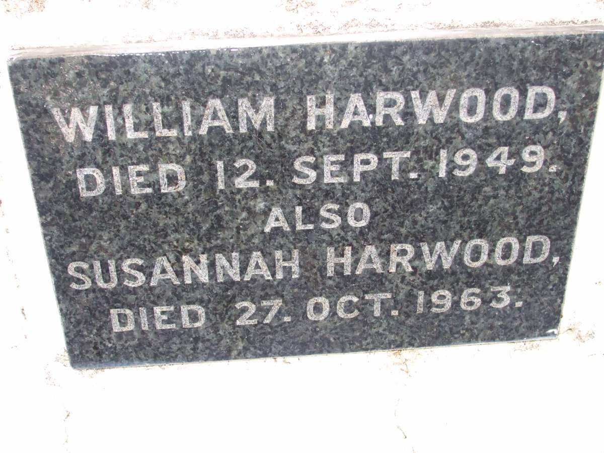 HARWOOD William -1949 &amp; Susannah -1963