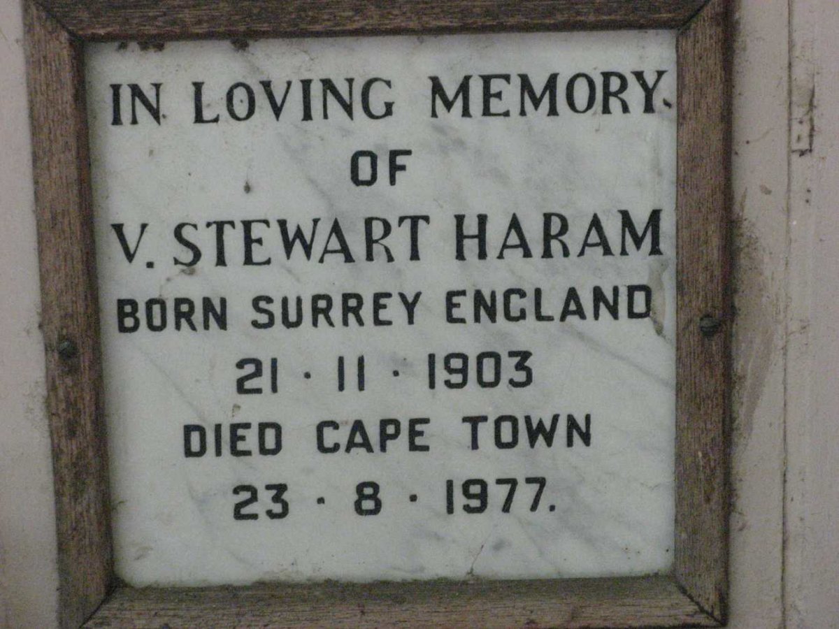 HARAM V. Stewart 1903-1977