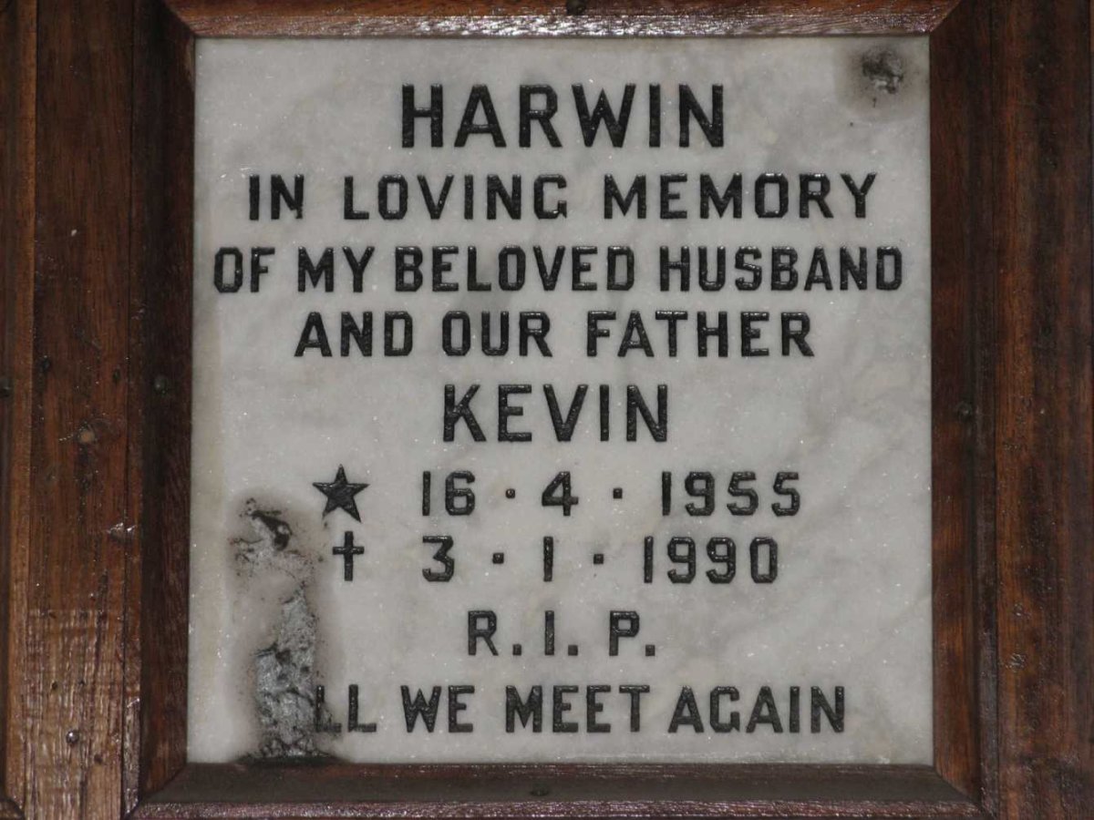 HARWIN Kevin 1955-1990