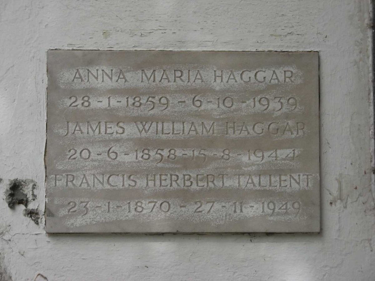 HAGGAR James William 1858-1944 &amp; Anna Maria 1859-1939 :: TALLENT Francis Herbert 1870-1949