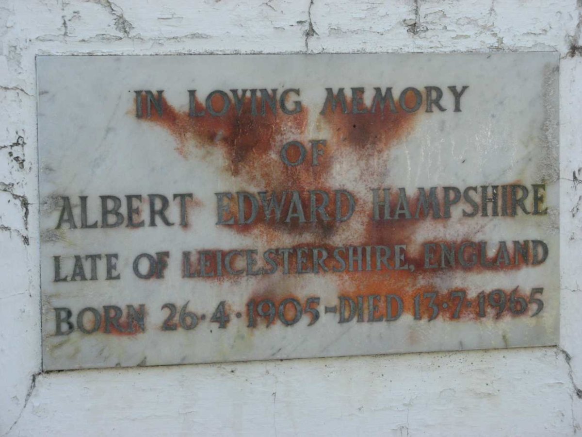 HAMPSHIRE Albert Edward 1905-1965