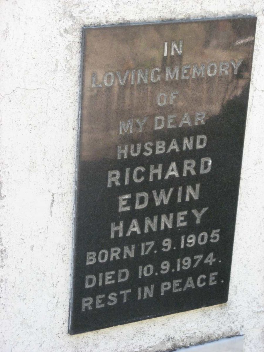 HANNEY Richard Edwin 1905-1974