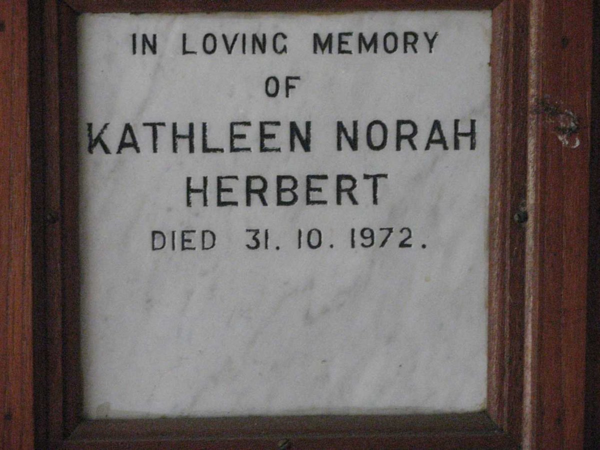HERBERT Kathleen Norah -1972