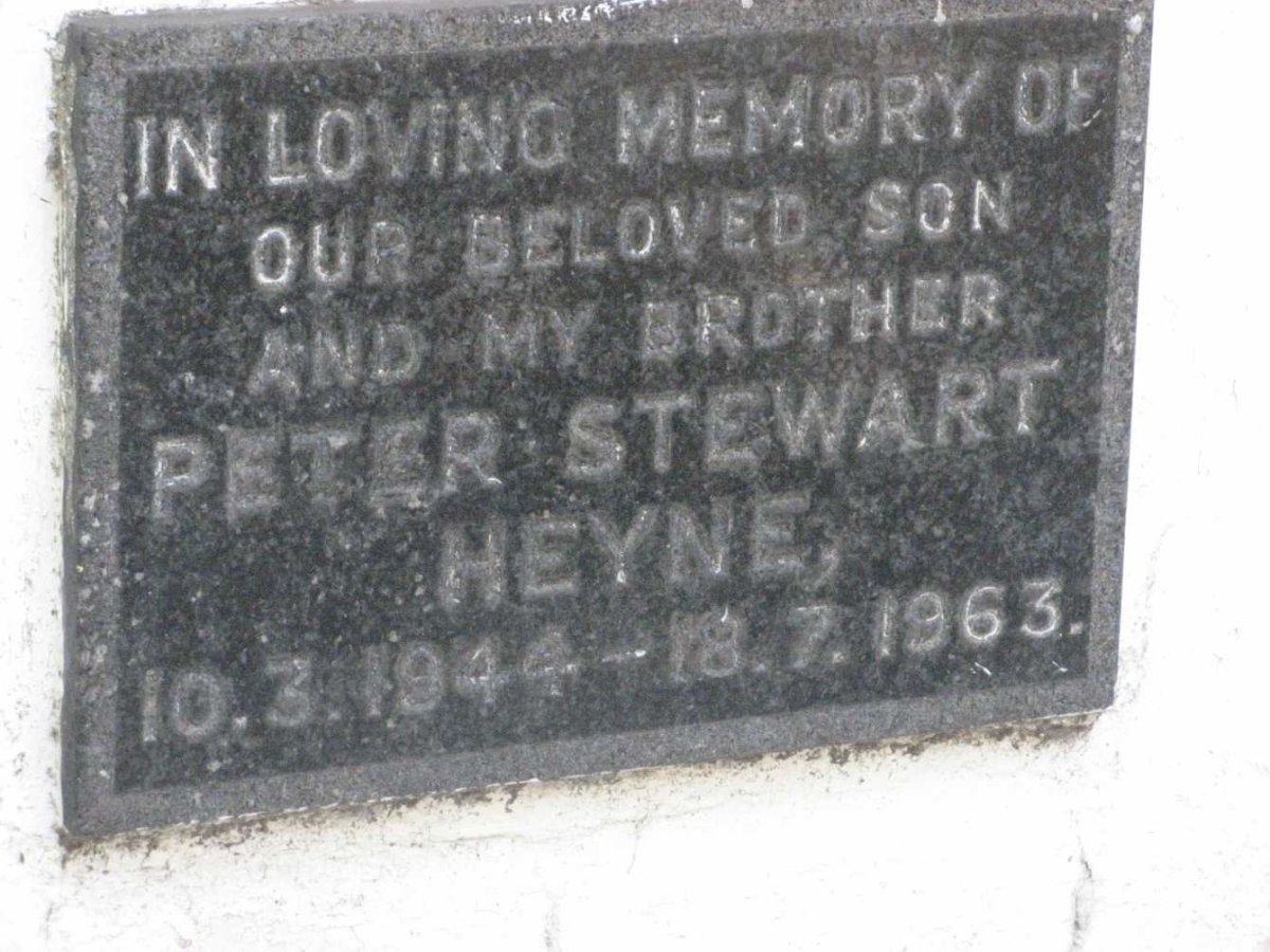 HEYNE Peter Stewart 1944-1963