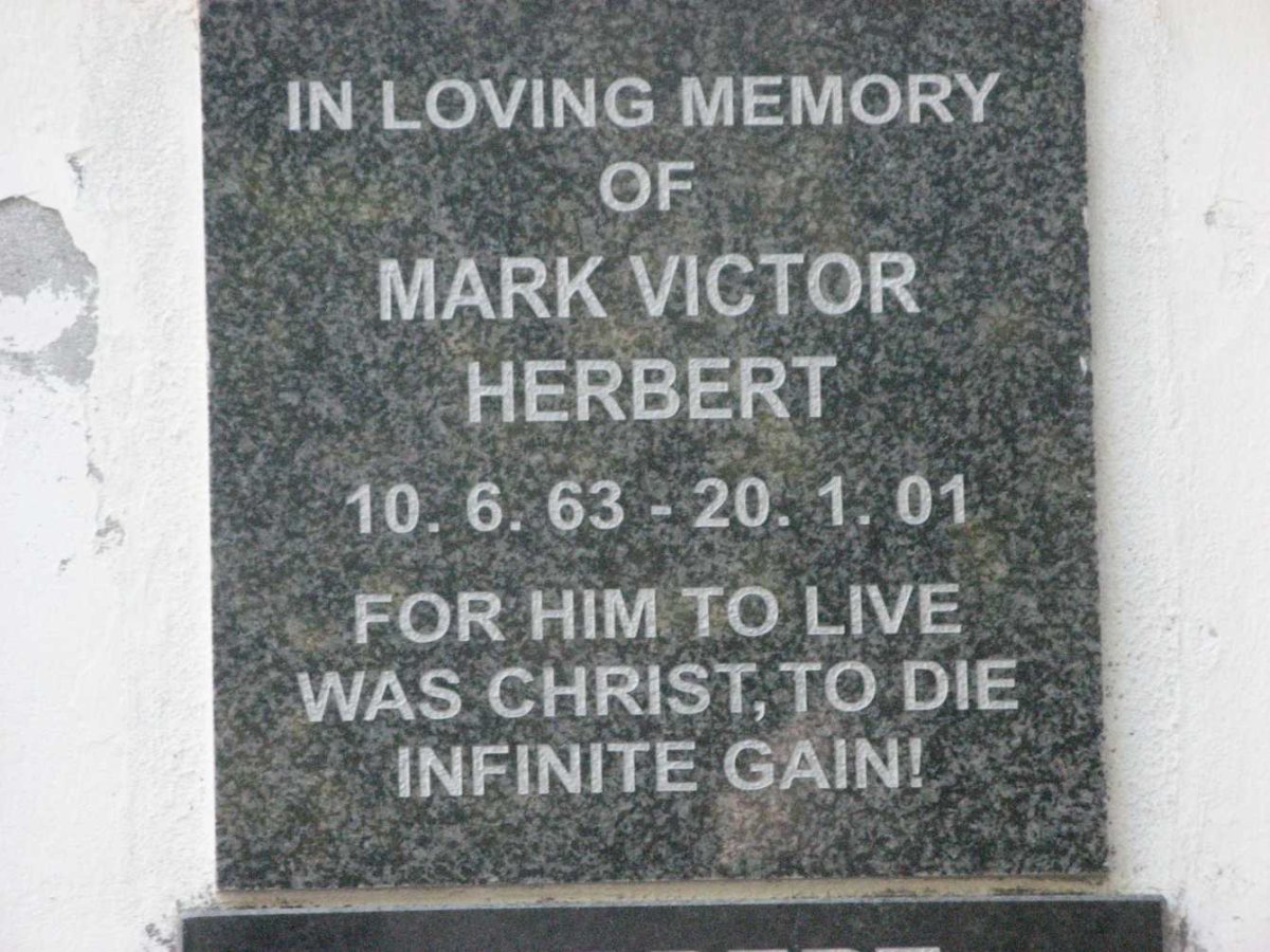 HERBERT Mark Victor 1963-2001