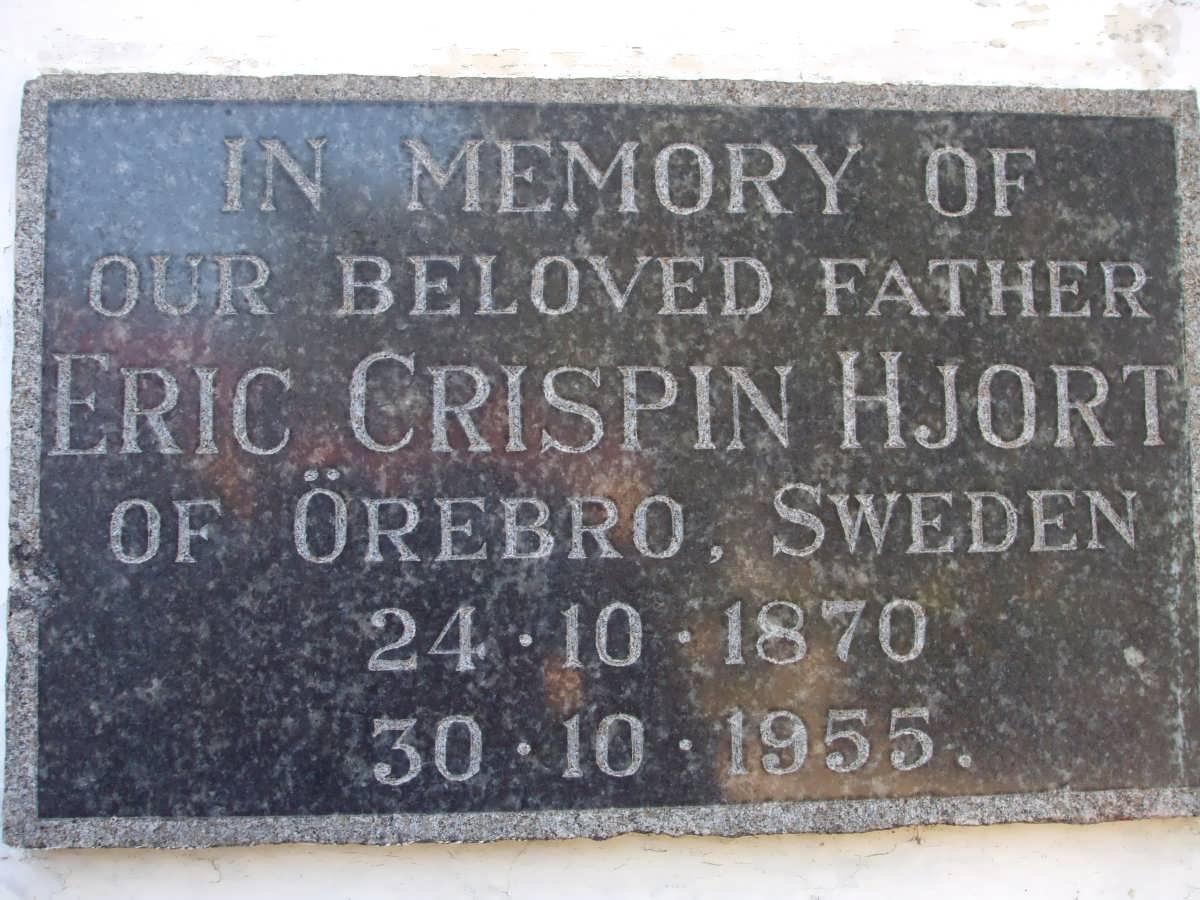 HJORT Eric Crispin 1870-1955