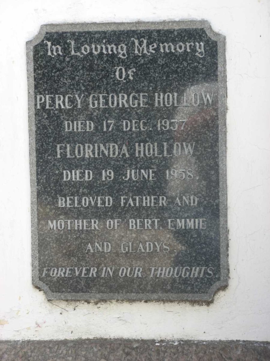HOLLOW Percy George -1937 &amp; Florinda -1958