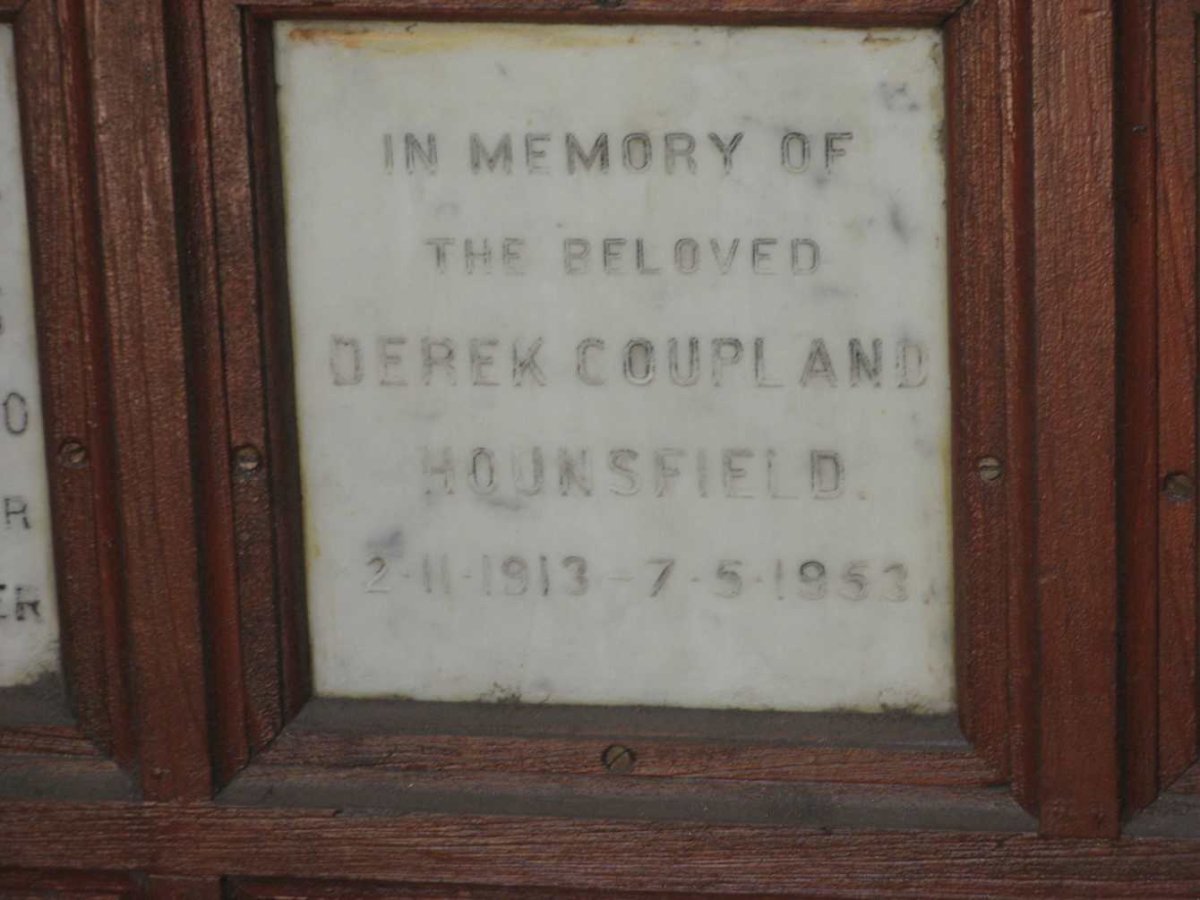 HOUNSFIELD Derek Coupland 1913-1953