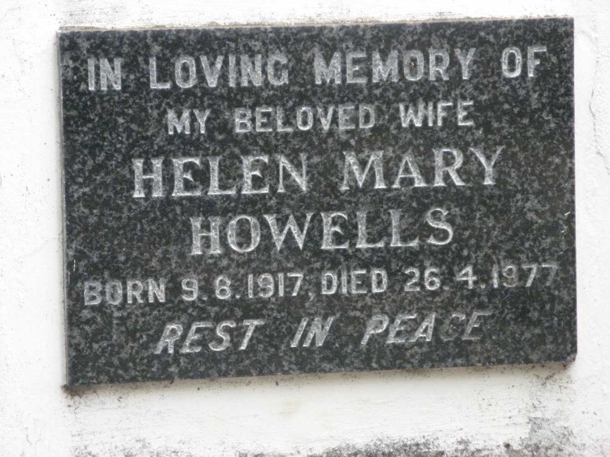 HOWELLS Helen Mary 1917-1977