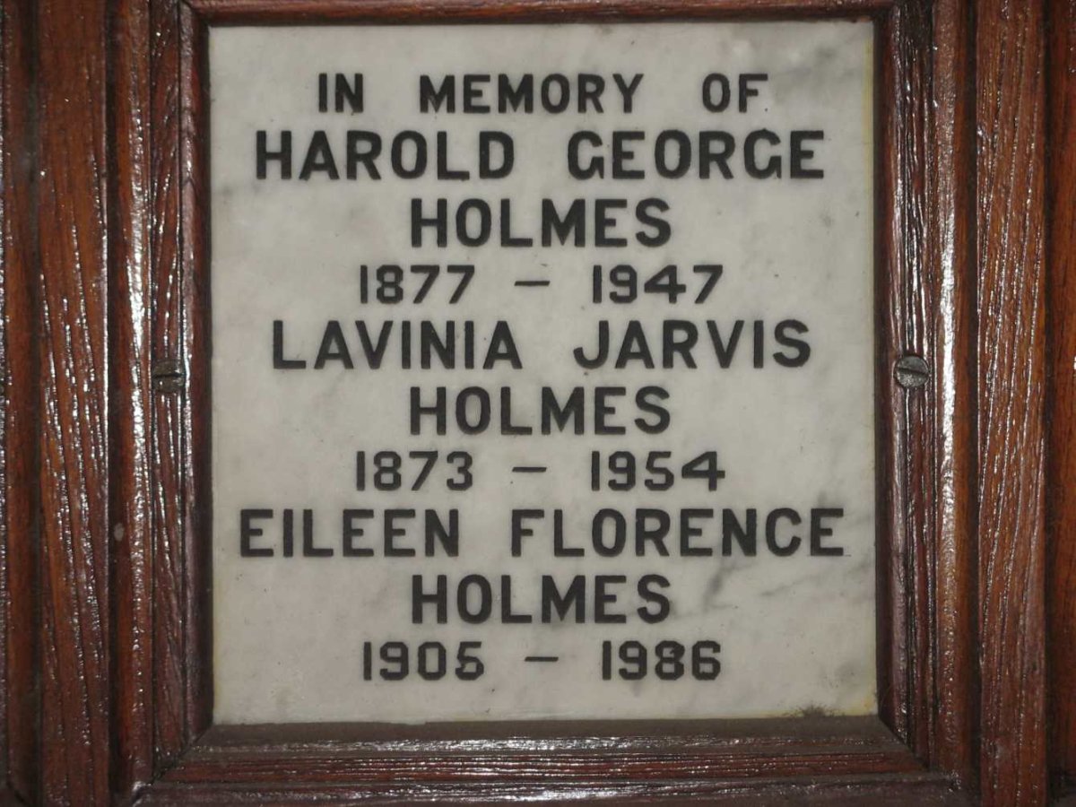 HOLMES Harold George 1877-1947 &amp; Lavinia Jarvis 1873-1954 :: HOLMES Eileen Florence 1905-1986