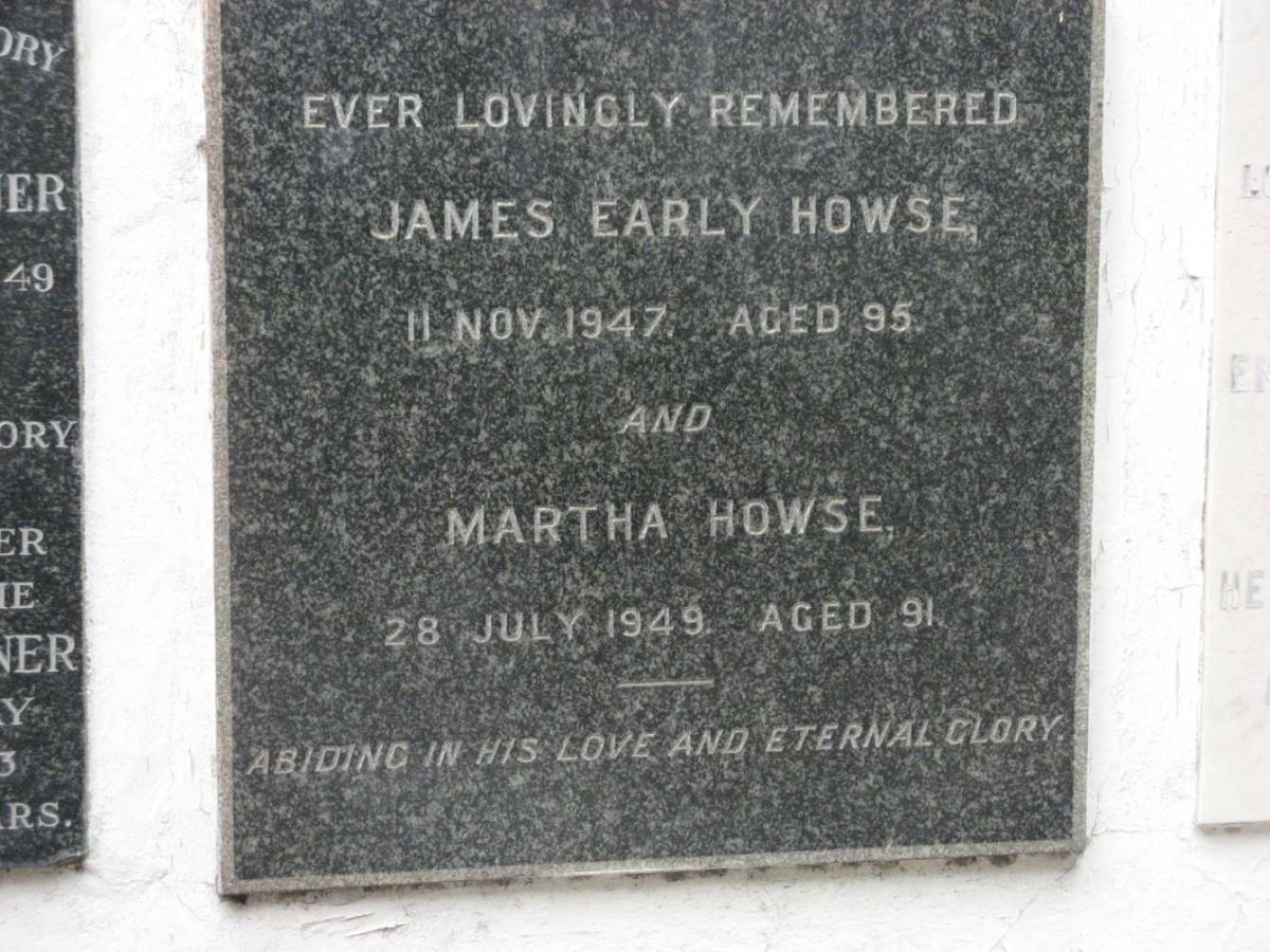 HOWSE James Early -1947 &amp; Martha -1949