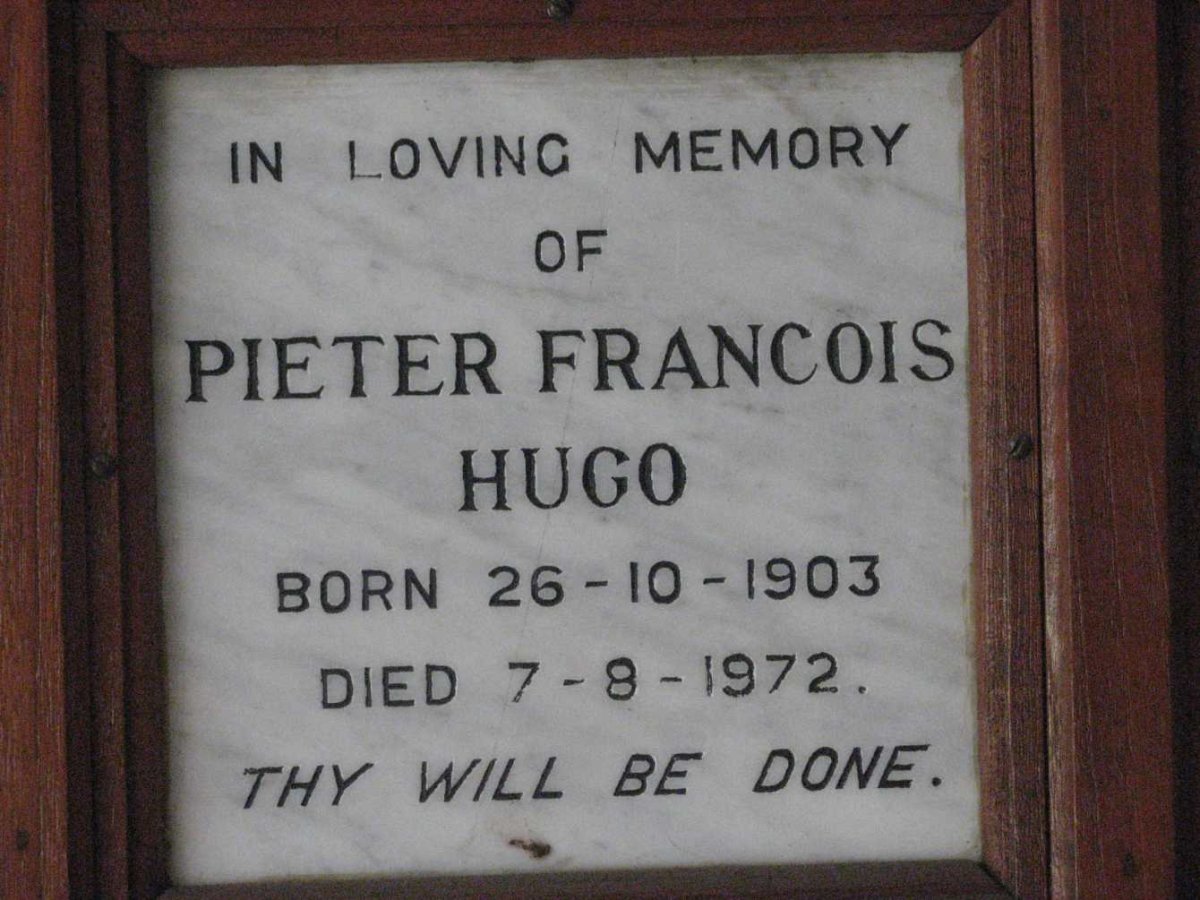 HUGO Pieter Francois 1903-1972