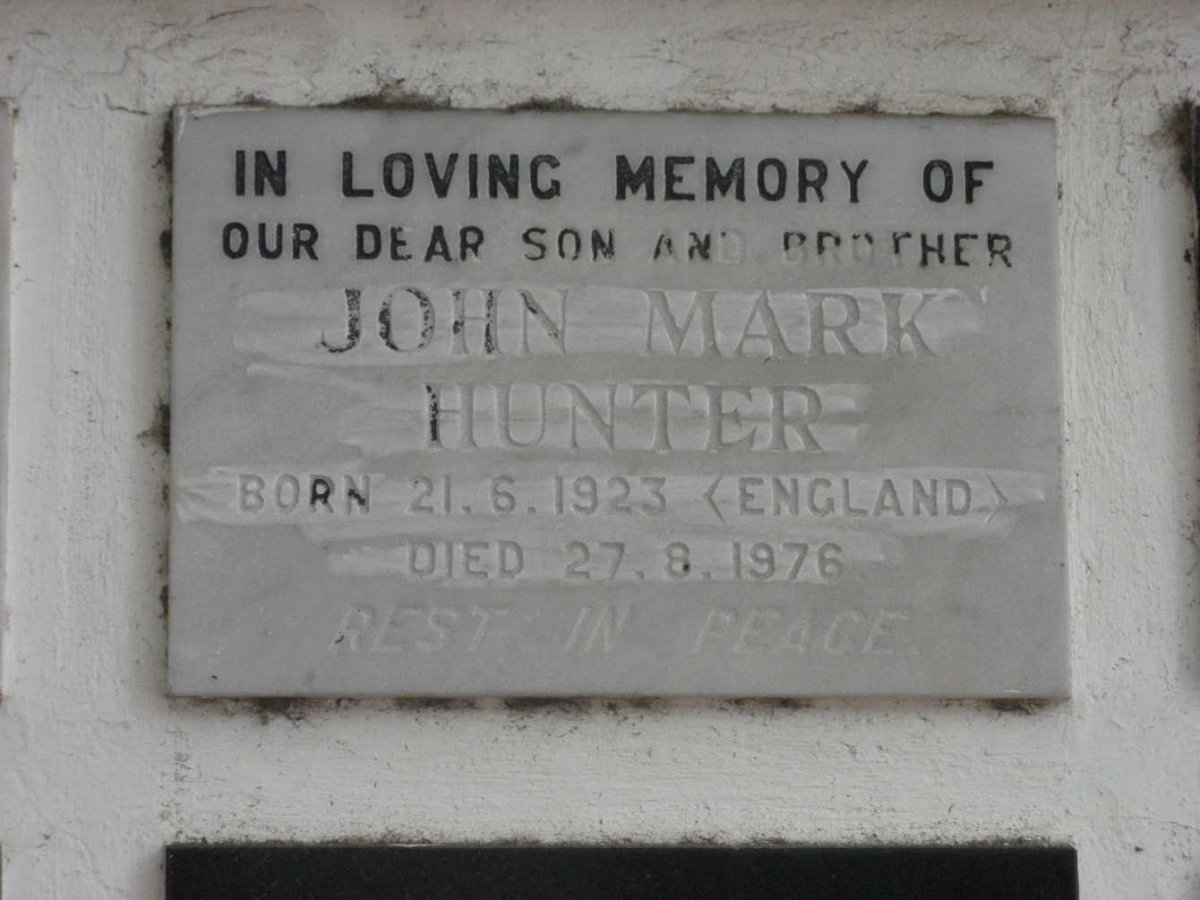 HUNTER John Mark 1923-1976