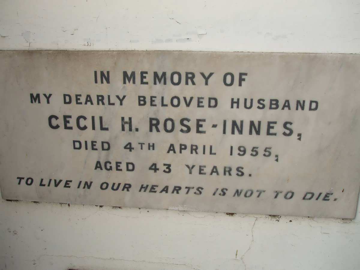 INNES Cecil H., ROSE -1955