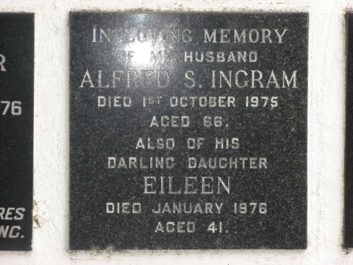 INGRAM Alfred S. -1975 :: INGRAM Eileen -1976