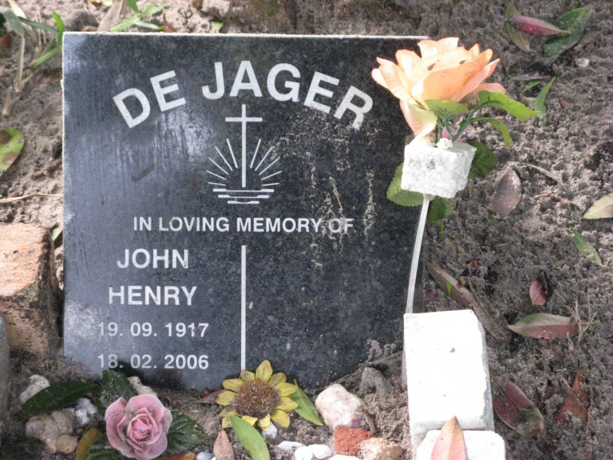 JAGER John Henry, de 1917-2006