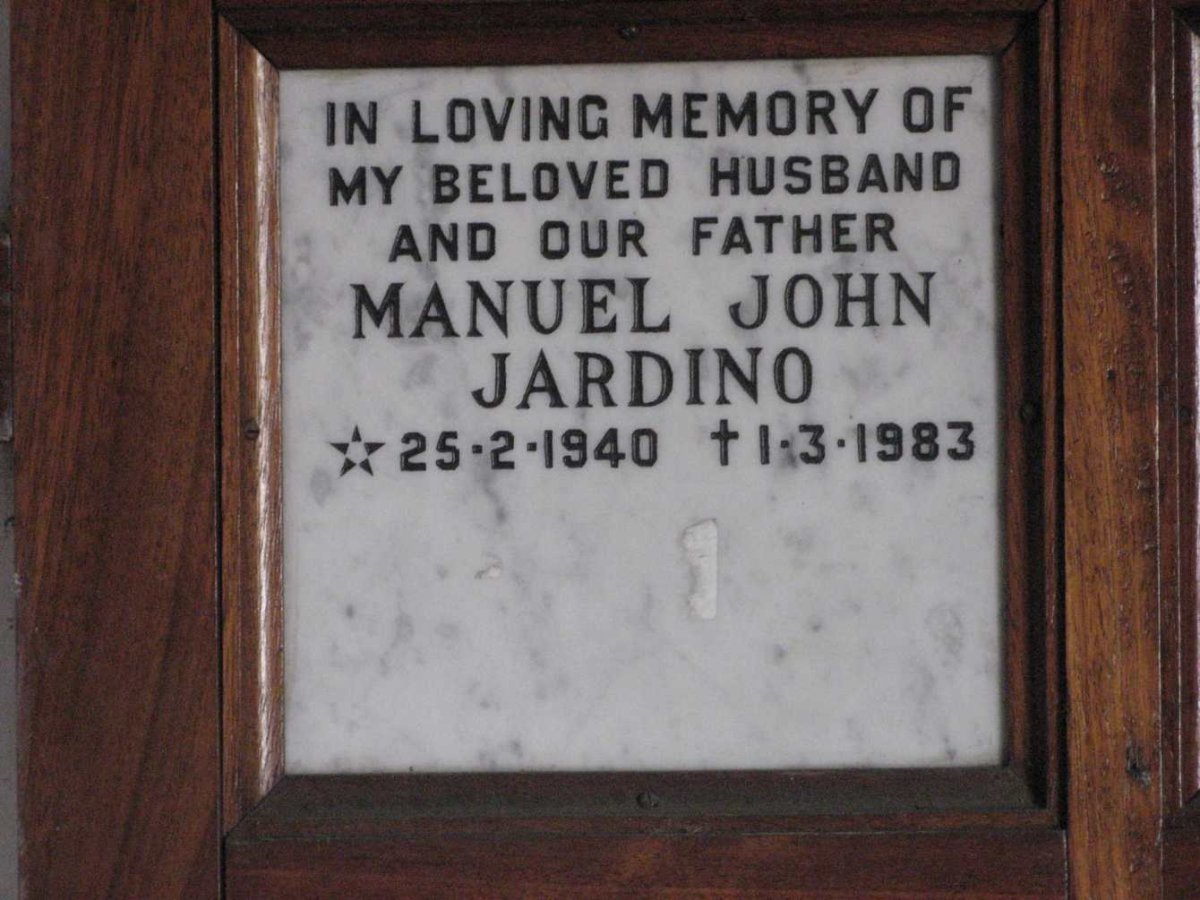 JARDINO Manuel John 1940-1983