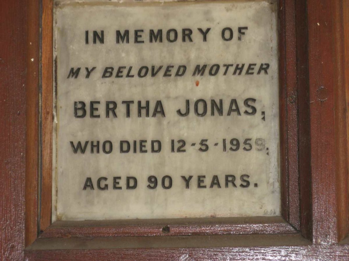 JONAS Bertha -1959