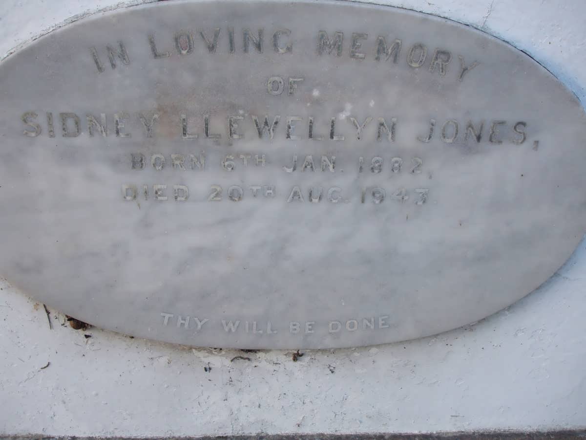 JONES Sidney Llewellyn 1882-1943