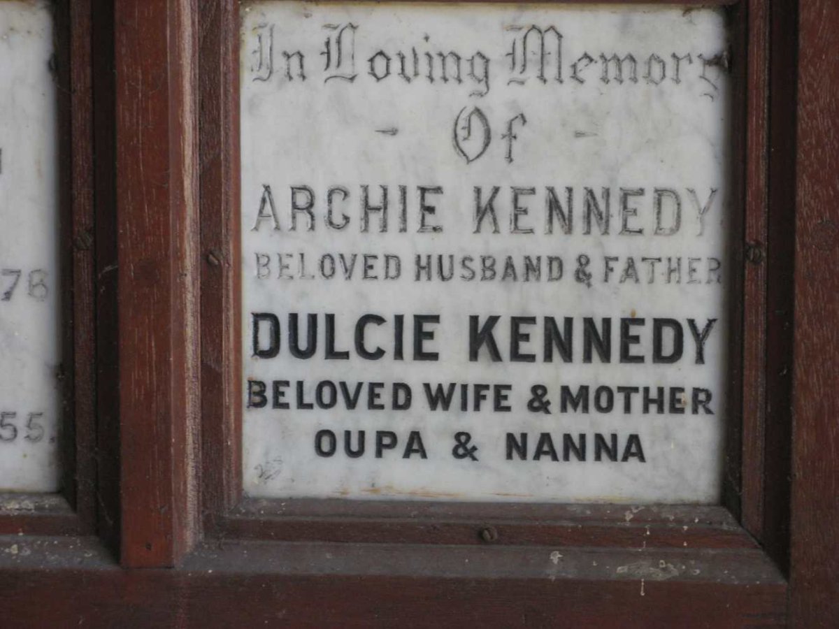 KENNEDY Archie &amp; Dulcie