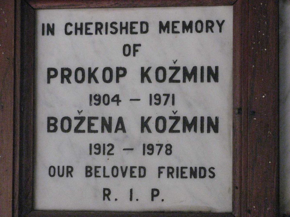 KOZMIN Prokop 1904-1971 &amp; Bozena 1912-1978