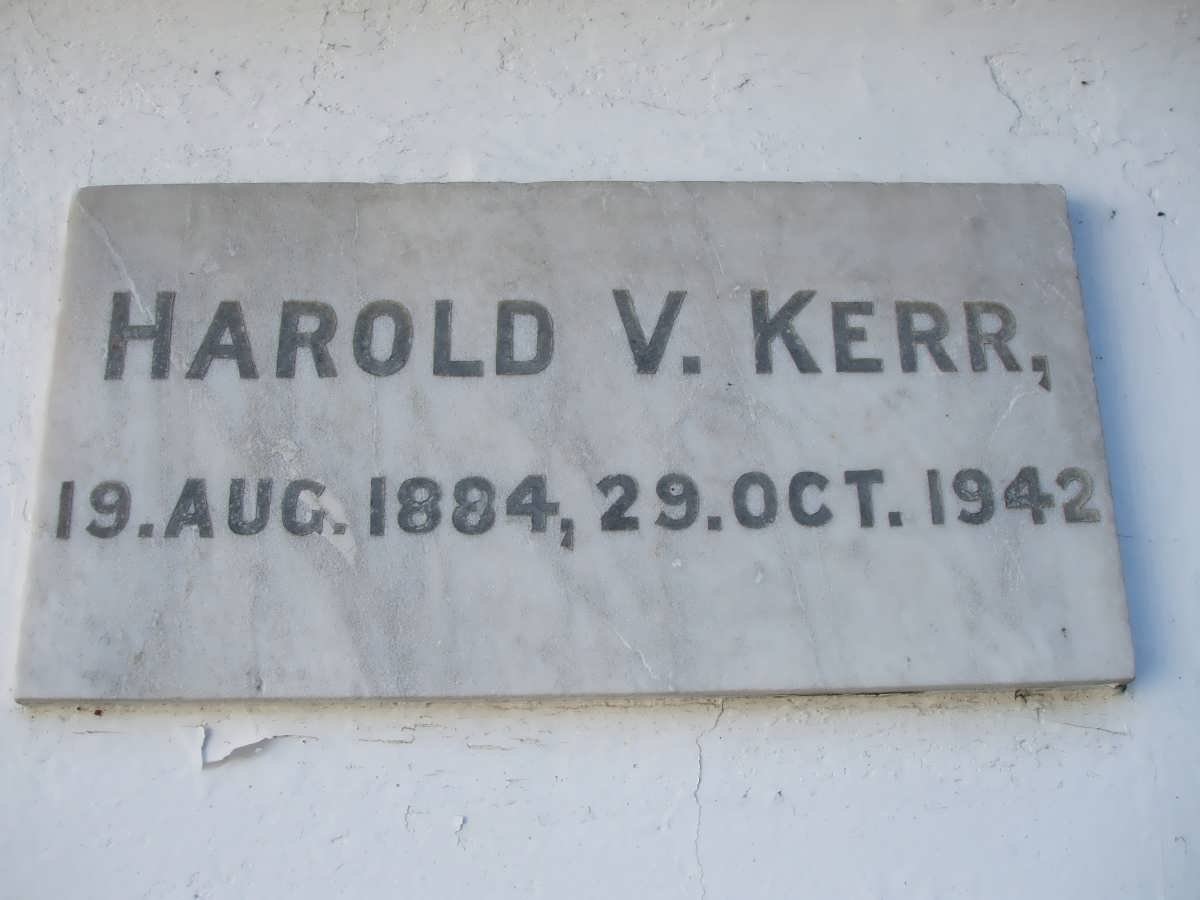 KERR Harold V. 1884-1942