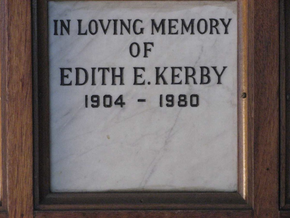 KERBY Edith E. 1904-1980