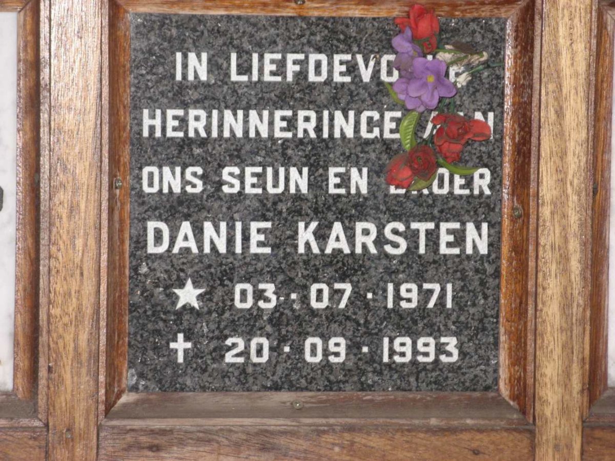 KARSTEN Danie 1971-1993