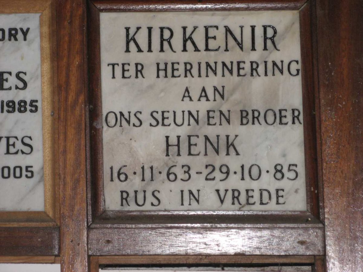 KIRKENIR Henk 1963-1985