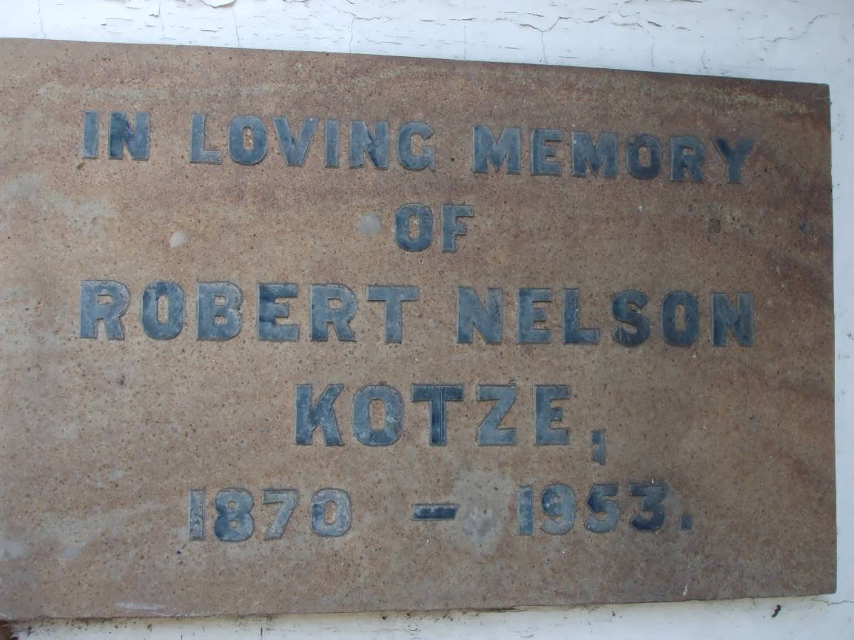 KOTZE Robert Nelson 1870-1953