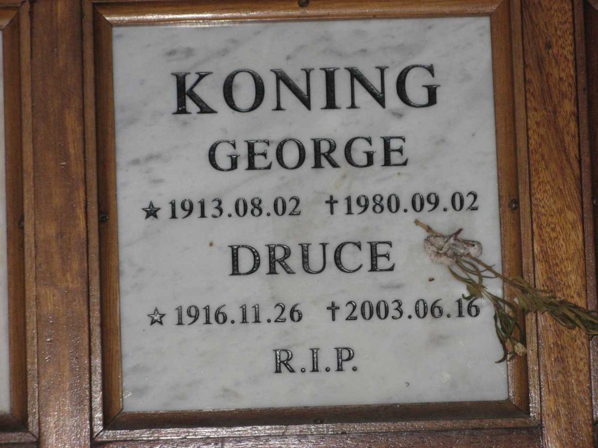 KONING George 1913-1980 &amp; Druce 1916-2003
