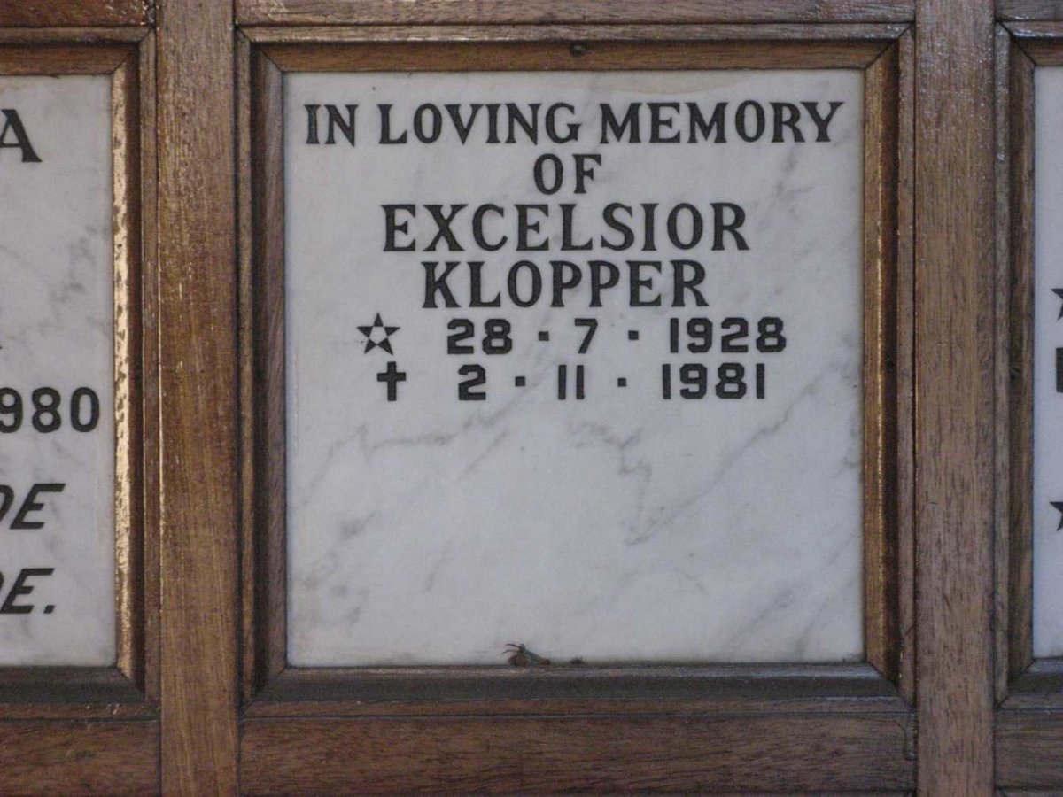 KLOPPER Excelsior 1928-1981