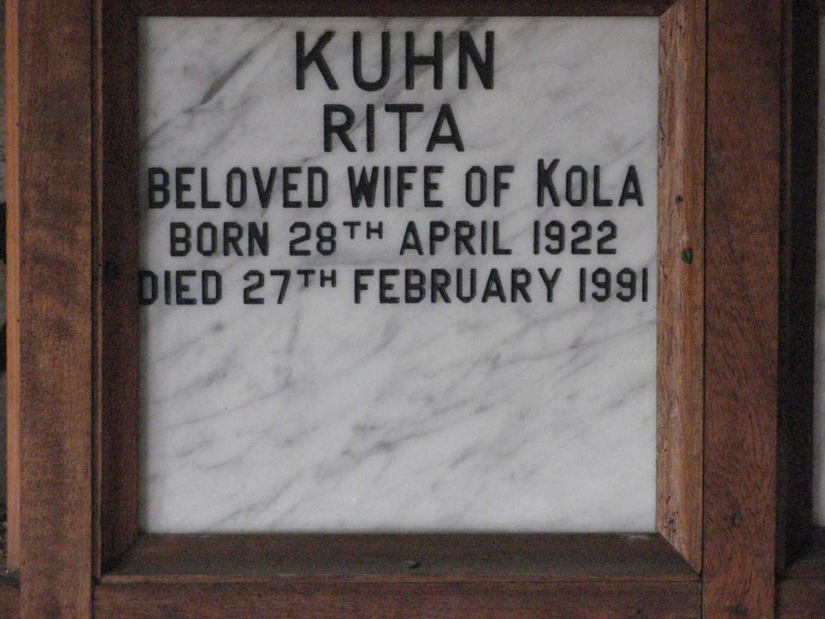 KUHN Rita 1922-1991