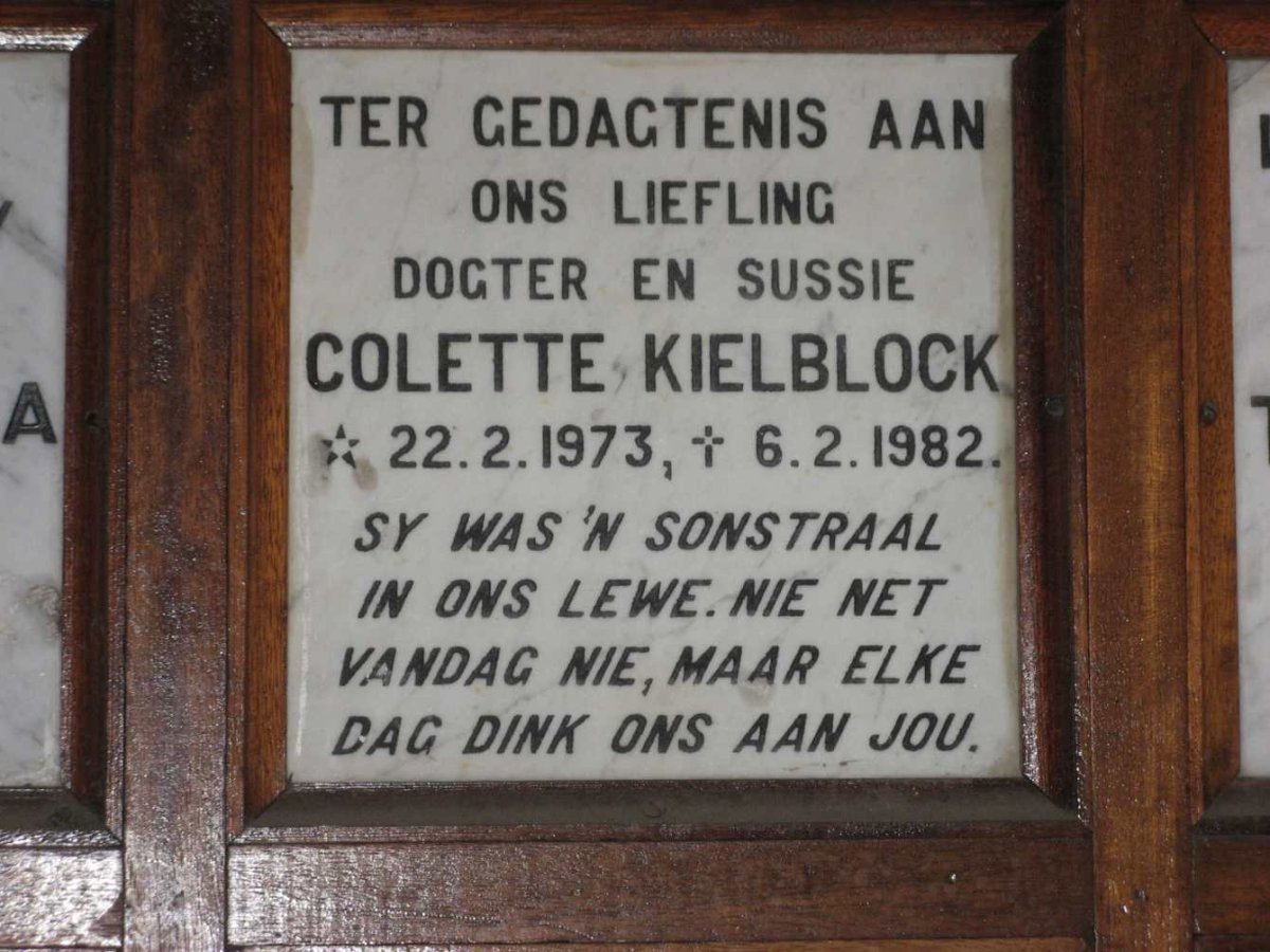 KIELBLOCK Colette 1973-1982
