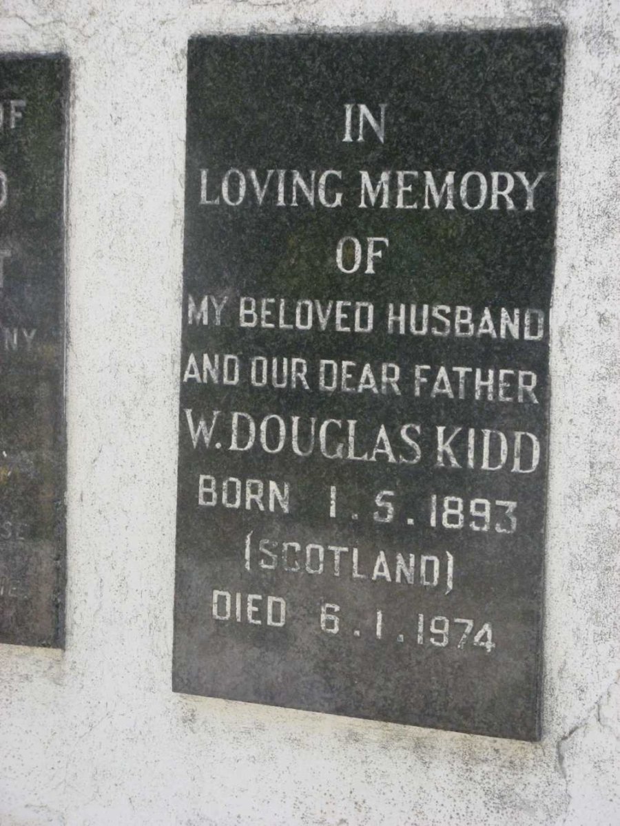 KIDD W. Douglas 1893-1974