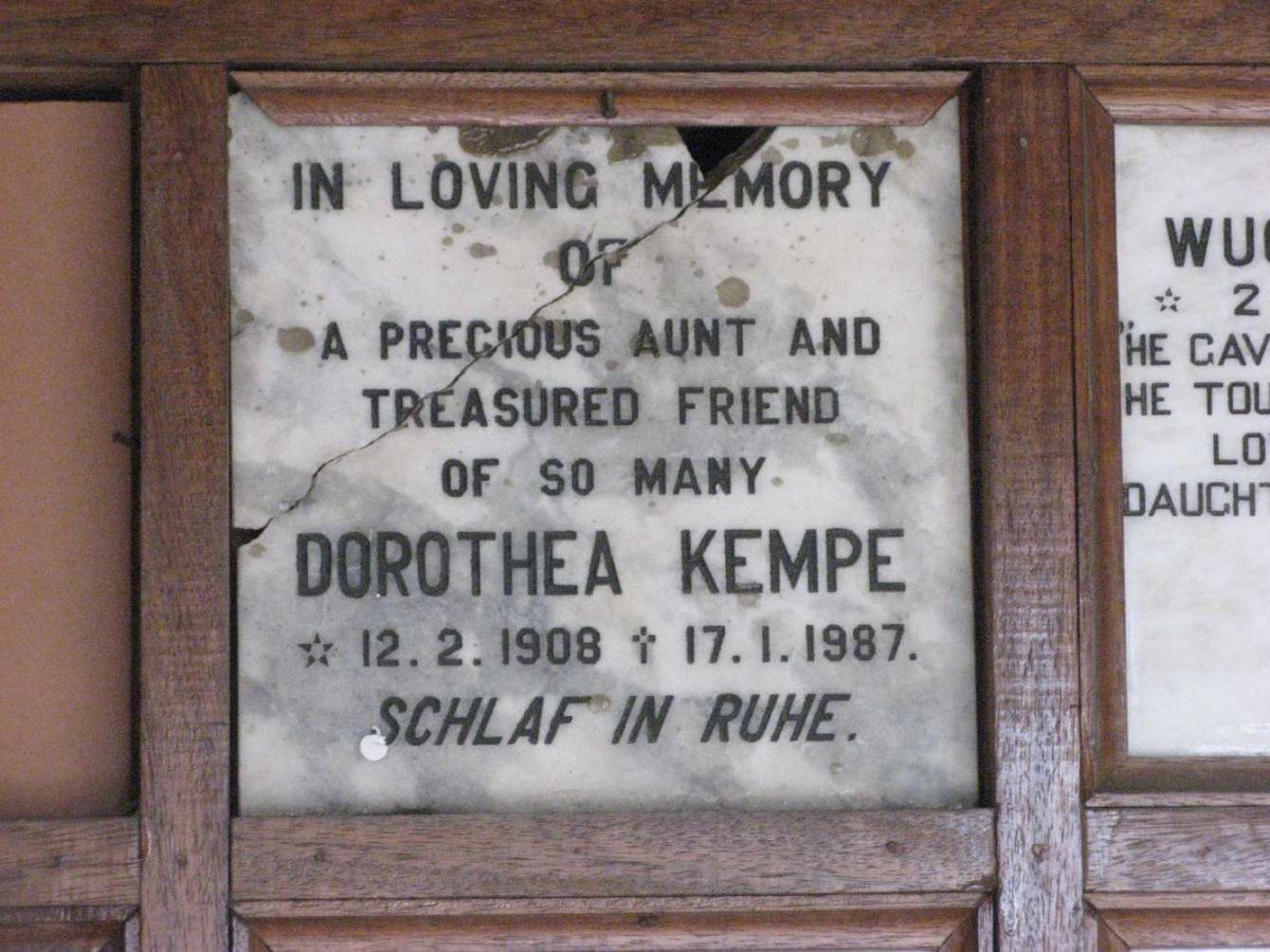 KEMPE Dorothea 1908-1987