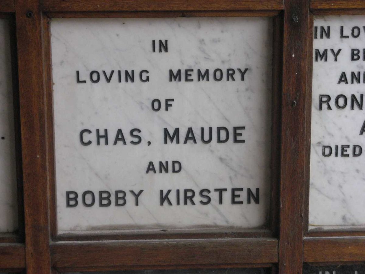 KIRSTEN Chas :: KIRSTEN Maude :: KIRSTEN Bobby