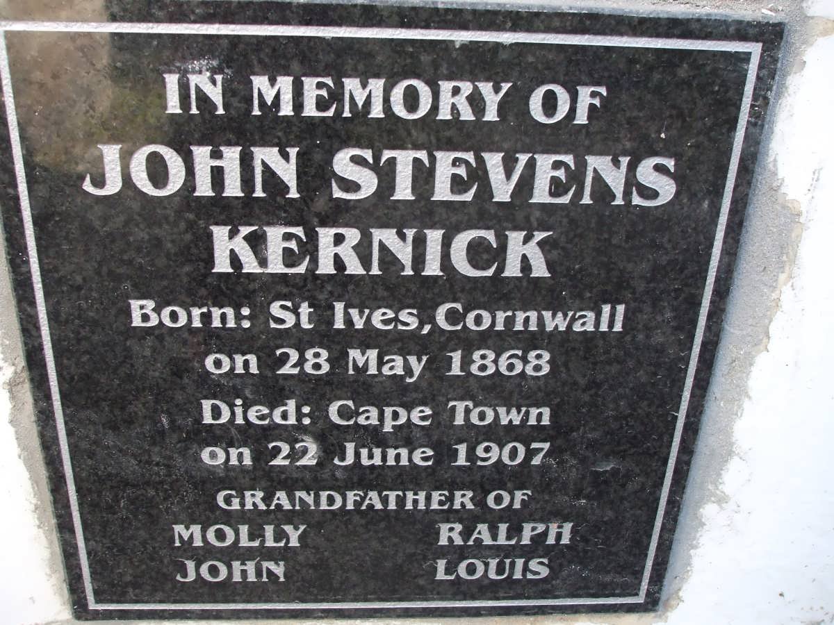 KERNICK John Stevens 1868-1907