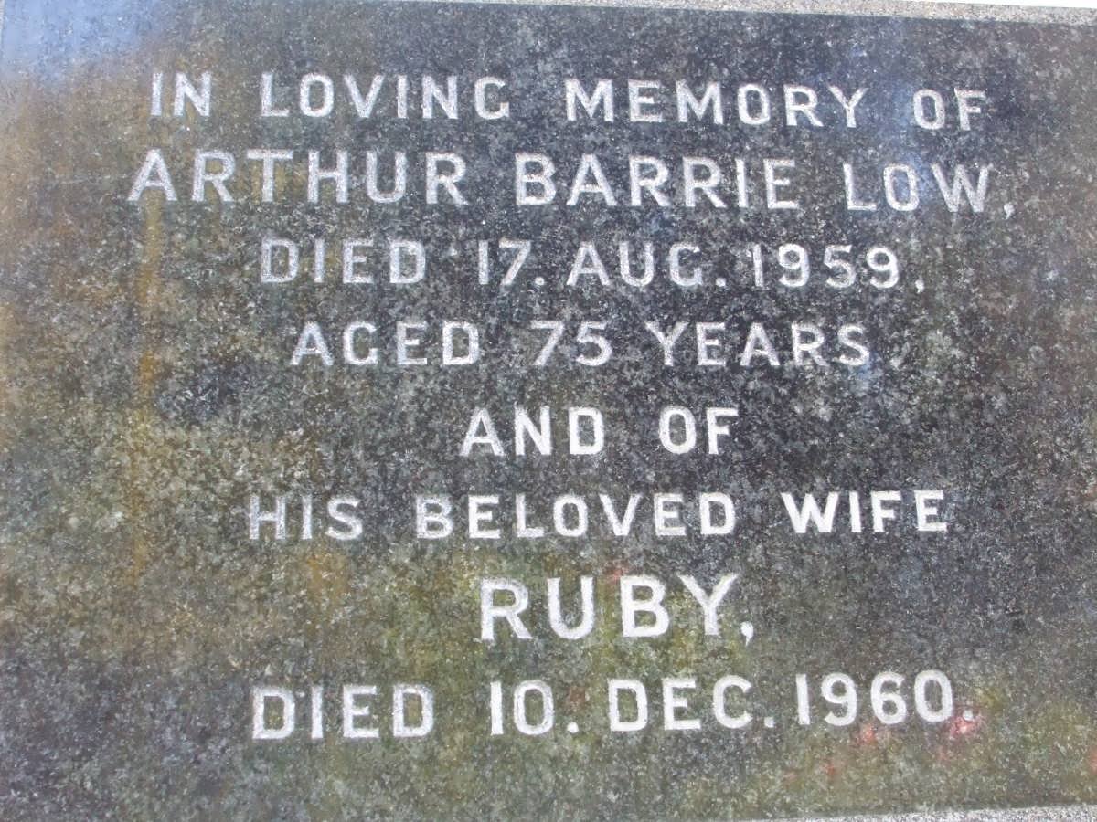 LOW Arthur Barrie -1959 &amp; Ruby -1960