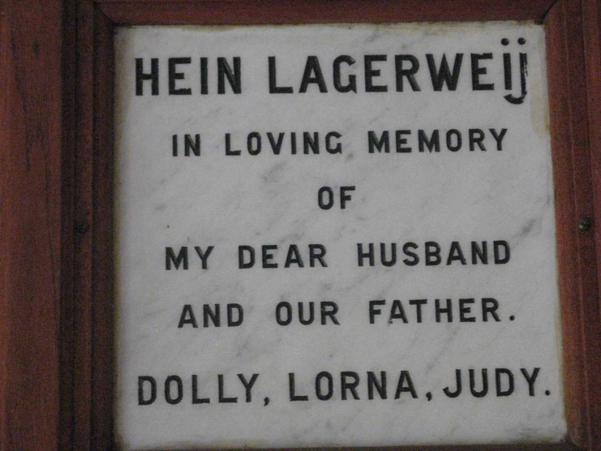 LAGERWEIJ Hein