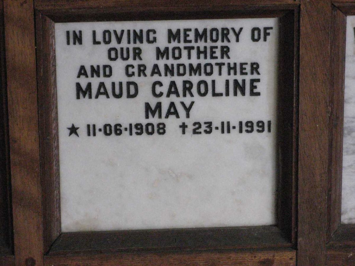 MAY Maud Caroline 1908-1991