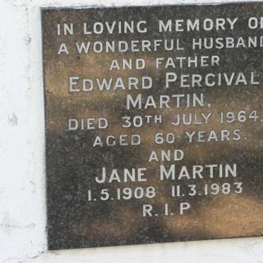 MARTIN Edward Percival -1964 &amp; Jane 1908-1983