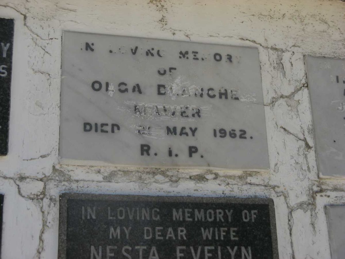 MAWER Olga Blanche -1962